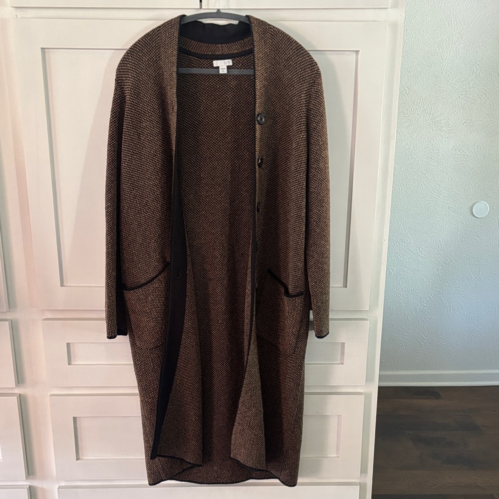 J. Jill Brown Open-Front Cardigan